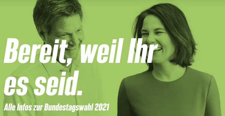 Bundestagswahl am 26.9. – Wähle Grün