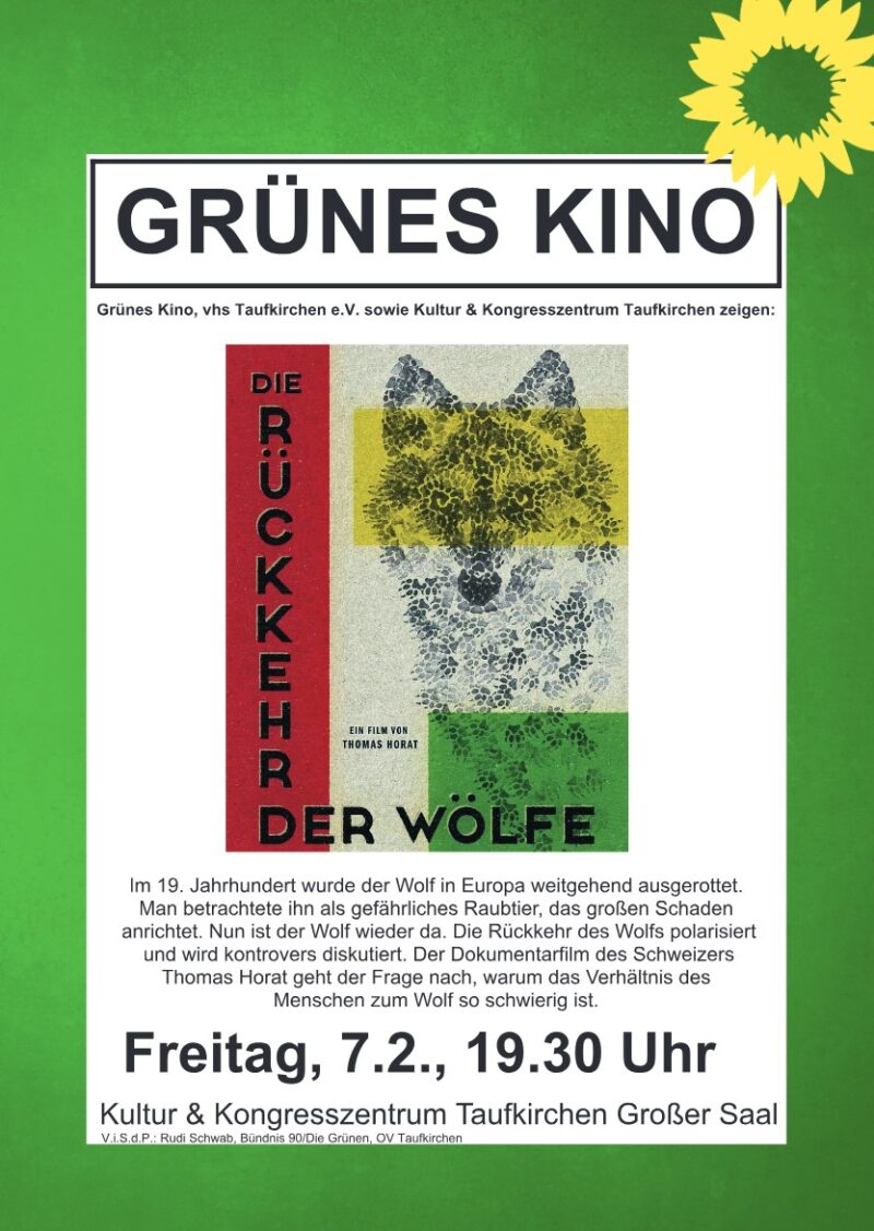 Grünes Kino: „Die Rückkehr der Wölfe“