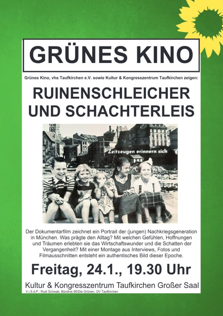 Grünes Kino: „Ruinenschleicher und Schachterleis“