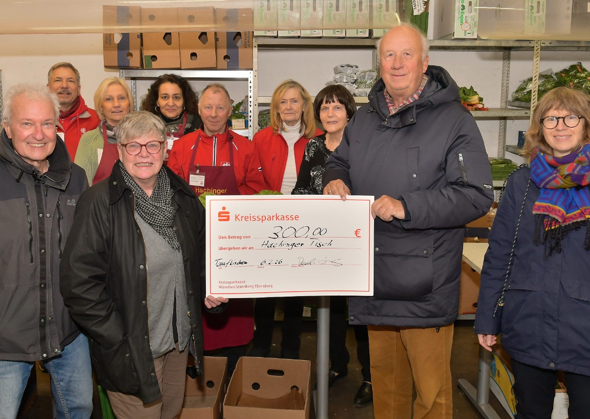 Die Grünen Gemeinderät*innen aus Taufkirchen spenden für den „Hachinger Tisch plus“